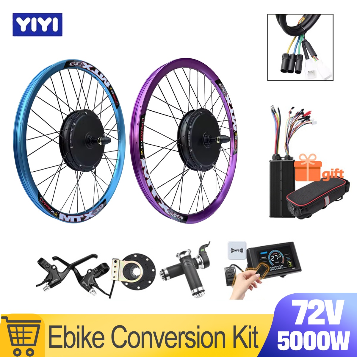 New MTX39 72V 5000W EBike Conv - đánh giá và giá 5000W Hub Motor Kit 72V