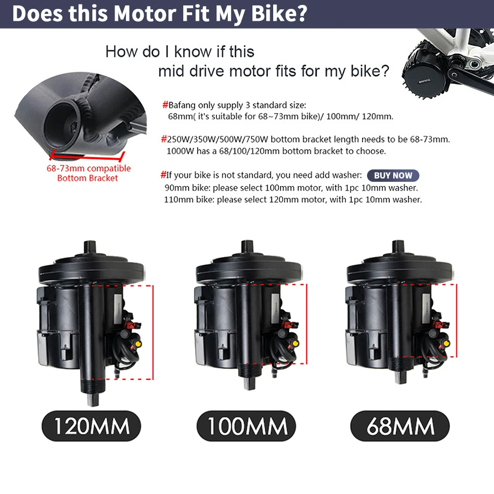 Bafang BBSHD 1000W 52V 48V 68m - đánh giá và giá Mid Drive Conversion Kit 1000W